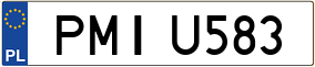 Trailer License Plate